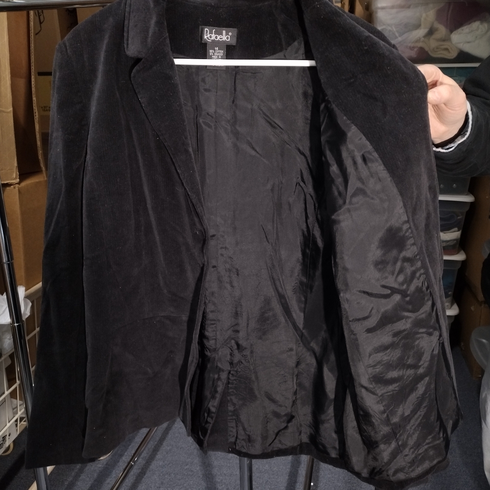 Black Velour Women's Jacket - Picture 4 of 8